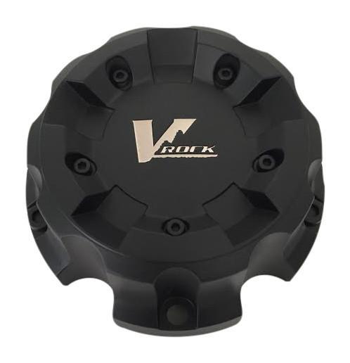 V Rock Wheels C-VR2-5H-139.7-CFB Black Wheel Center Cap - The Center Cap Store