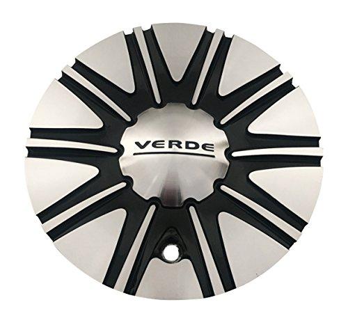 Verde Wheels C-V51-B Black and Machined Wheel Center Cap - The Center Cap Store
