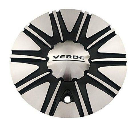 Verde Wheels C-V51-B Black and Machined Wheel Center Cap - The Center Cap Store