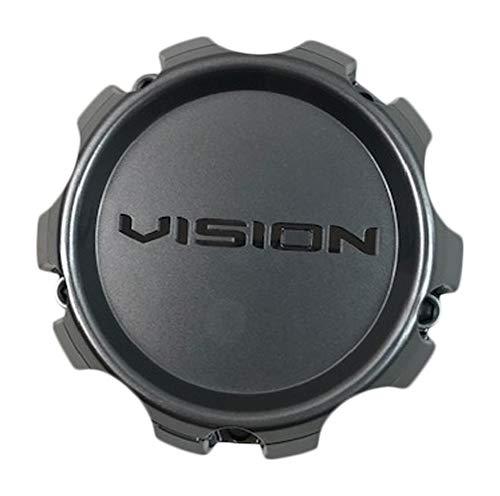 Vision Wheel C353GM-5V C353-5-UP Gun Metal 5 Lug Center Cap - The Center Cap Store