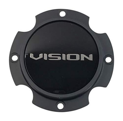Vision C420GB Gloss Black Wheel Center Cap – 1 Piece