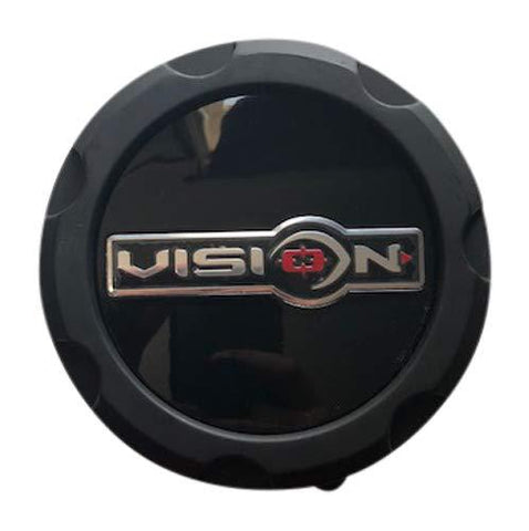thumbnail image 2 of Vision Wheels Center Cap – Matte Black 8-Dot Design (C372MB-8CDOCV) 2 of 6