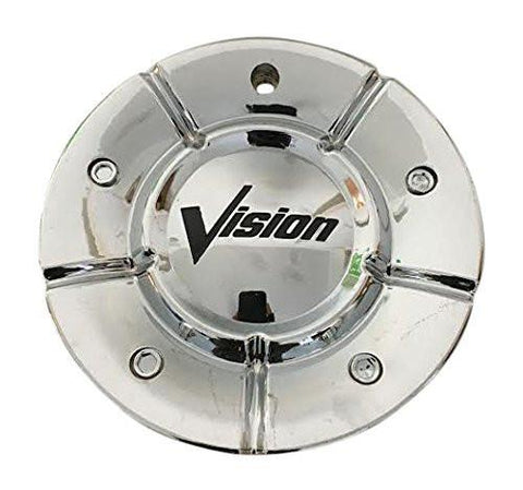 Vision Wheels 168-HSH-CAP Chrome Wheel Center Cap Old Logo - The Center Cap Store