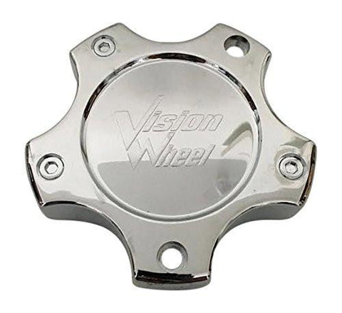 Vision Wheels 375-5C LG0808-35 6025B139.7-5H-A Chrome Wheel Center Cap - The Center Cap Store