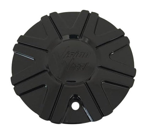 Vision Wheels 378 Kyptonite C378-2-CAP LG0810-02 All Black Center Cap - The Center Cap Store