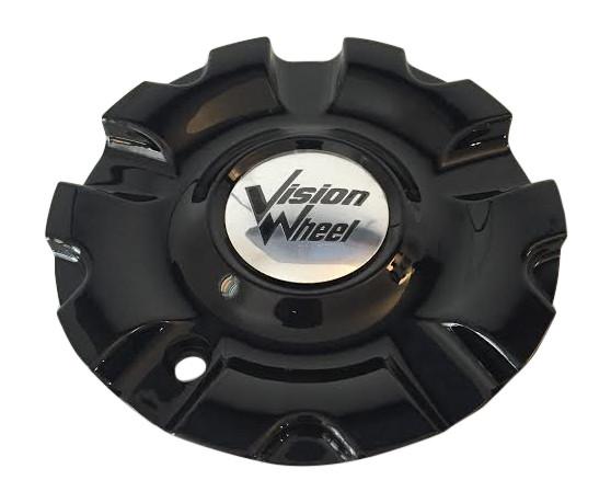 Vision Wheels 381 Avenger 381-CAP LG0810-59 Black Wheel Center Cap - The Center Cap Store
