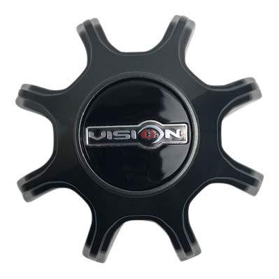 Vision Wheels C112GM-V Gun Metal Wheel Center Cap - The Center Cap Store