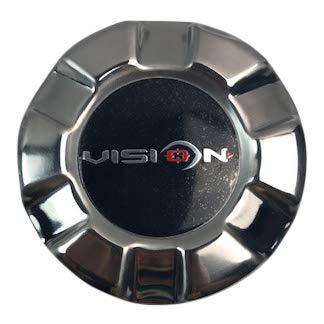Vision Wheels C171-V02 Stainless Push Thorough Center Cap for 5x5.5 or 6x5.5 - The Center Cap Store