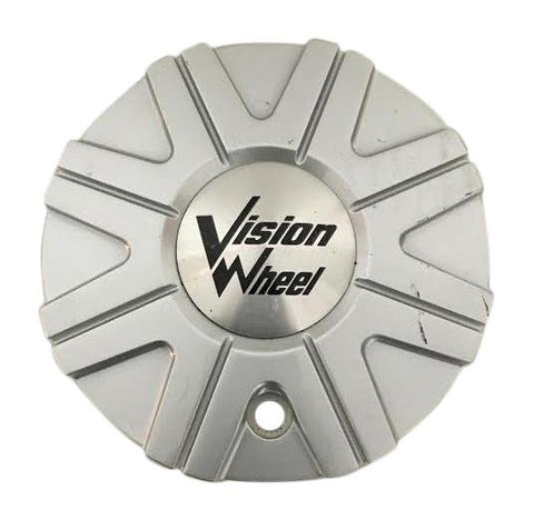 Vision Wheels C378-2-CAP Silver Wheel Center Cap Old Logo - The Center Cap Store