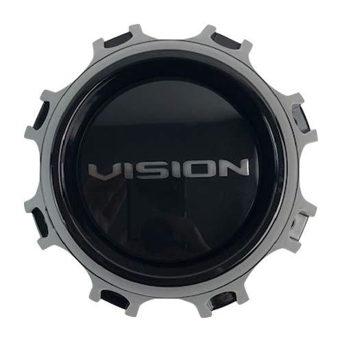 Vision Wheels C416GB-8V Gloss Black Center Cap - The Center Cap Store