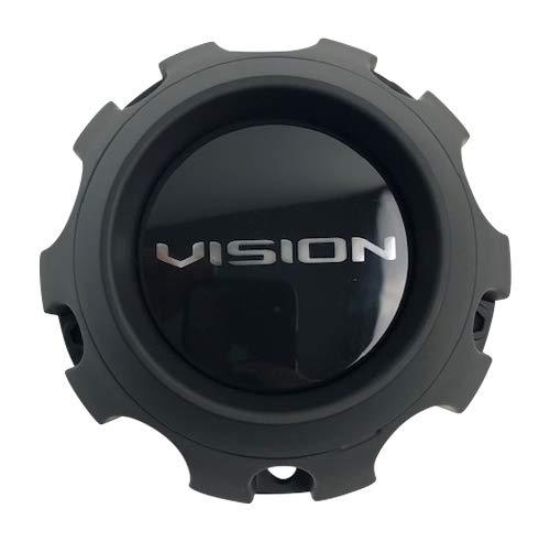 Vision Wheels C416SB-5V Satin Black Center Cap - The Center Cap Store
