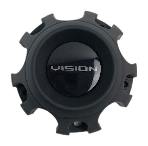 Vision Wheels C416SB-65V Satin Black Wheel Center Cap - The Center Cap Store