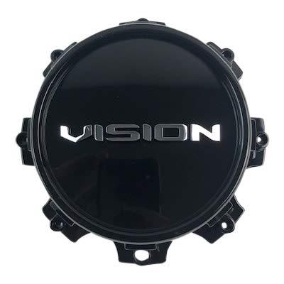 Vision Wheels C421GB-180V Gloss Black Wheel Center Cap - The Center Cap Store