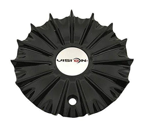 Vision Wheels C454GB 454-2090CAP LG0909-57 Black Wheel Center Cap - The Center Cap Store