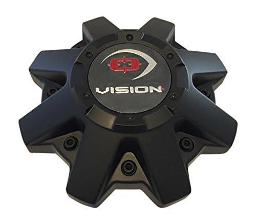Vision Wheels C550MB 6156K143-YB001 MB6156A ATV Black Wheel Center Cap - The Center Cap Store
