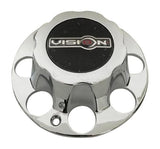 Vision Wheels CAP-081A Chrome Wheel Center Cap New Logo - The Center Cap Store