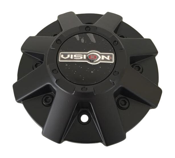 Vision Wheels Incline C400MB Matte Black Center Cap - The Center Cap Store