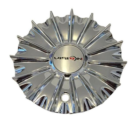 Vision Wheels V454-2090CAP Chrome Wheel Center Cap Old Logo - The Center Cap Store