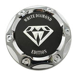 White Diamond Edition 131K59-C Chrome and Black Wheel Center Cap - The Center Cap Store