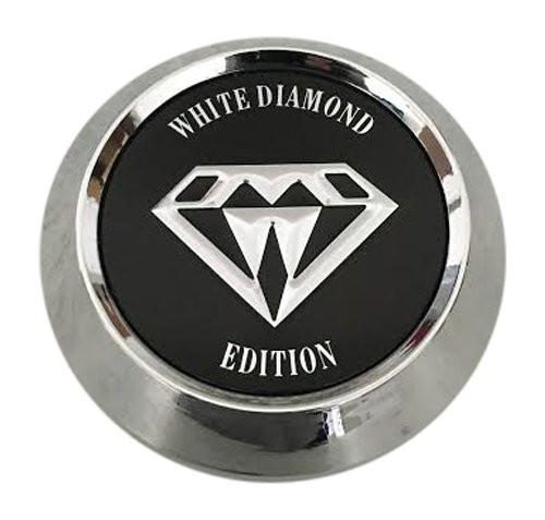 White Diamond Edition 241K64-B Chrome Wheel Center Cap - The Center Cap Store