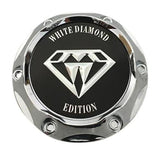 White Diamond Edition 241K64 Chrome and Black Wheel Center Cap - The Center Cap Store