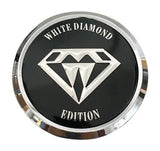 White Diamond Edition 462K67 Chrome and Black Wheel Center Cap - The Center Cap Store