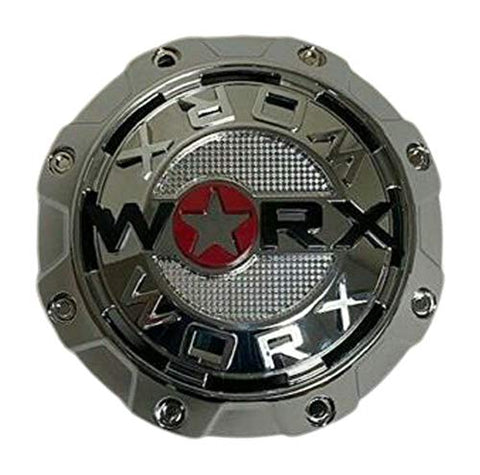 Worx by Ultra 8 Lug Chrome Wheel Center Cap 30171765F-A 1-Inch Spacer - The Center Cap Store
