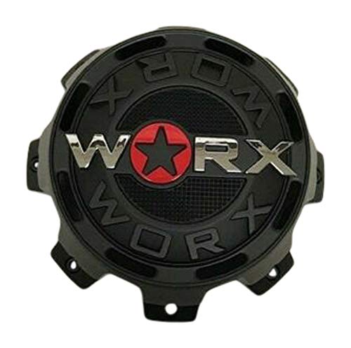 Worx by Ultra 8 Lug Matte Black Wheel Center Cap 30171765F-A Tall LG1207-40 - The Center Cap Store