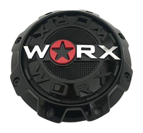 WORX Wheels 89-8856B 30171765F-A LG1207-40 Gloss Black Center Cap - The Center Cap Store