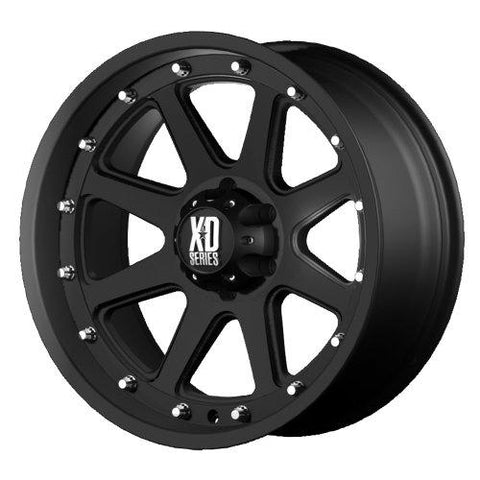 XD Series by KMC Wheels XD798 Addict Matte Black Wheel (17x9"/6x139.7mm, -12mm offset) - The Center Cap Store