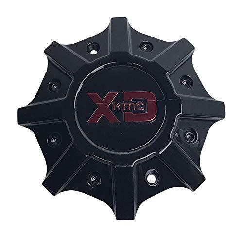 XD SERIES Wheels T148L215-H33-S5 Gloss Black Center Cap with Red Logo - The Center Cap Store