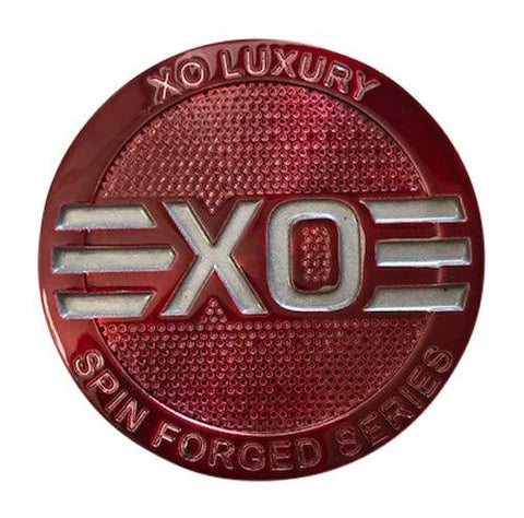 XO Luxury Wheels BT/RED Red Snap in Center Cap - The Center Cap Store