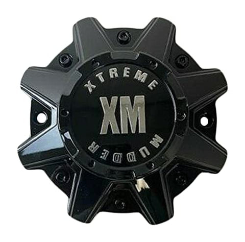 Xtreme Mudder Wheels CW0396 CW0396-XM Gloss Black Wheel Center Cap - The Center Cap Store